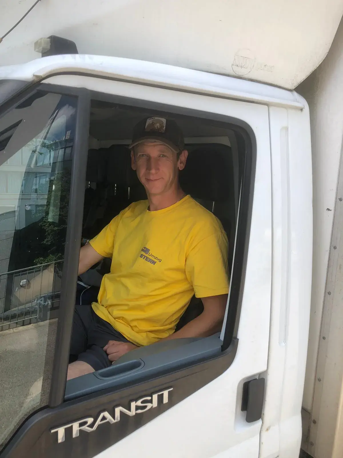 Fahrer im Transporter